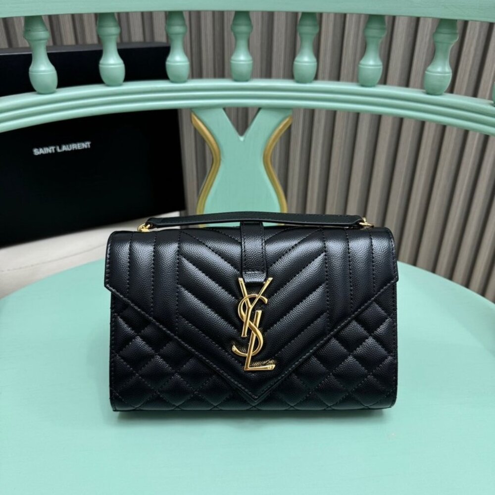 Saint Laurent Quilted Leather Bag